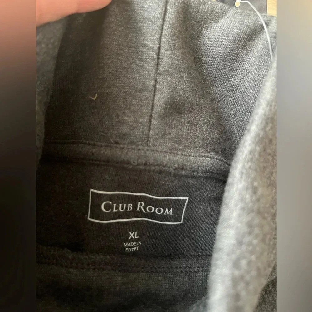 NWT Club Room Men's Solid Turtleneck Cotton Gray XL - Picture 3 of 8